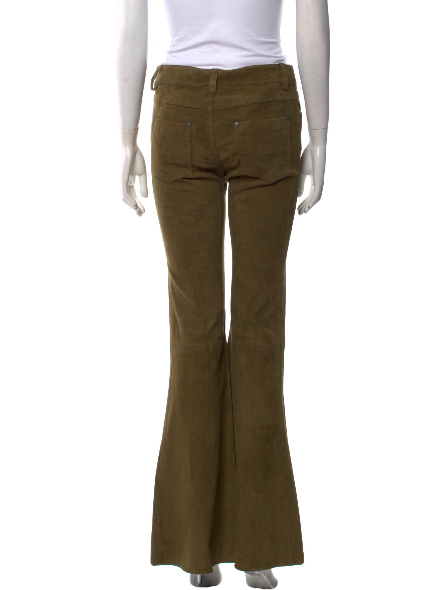 Alice + Olivia Lamb Leather Wide Leg Pants
